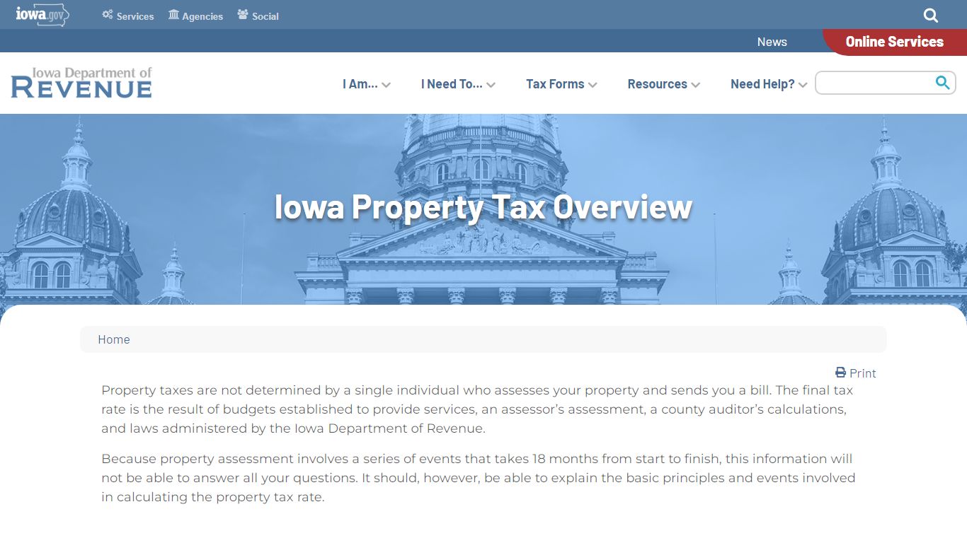 Iowa Property Tax Overview | Iowa Department of Revenue