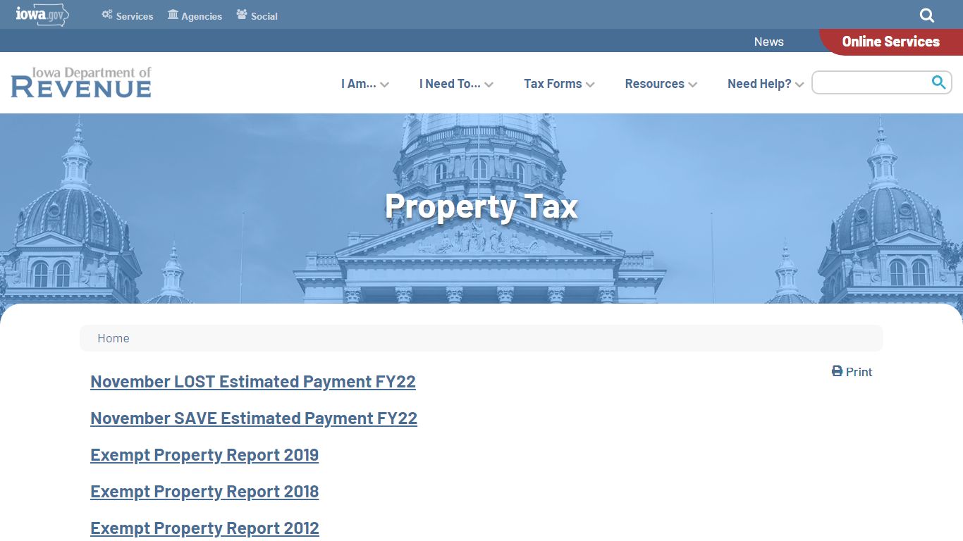 Property Tax | Iowa Department Of Revenue